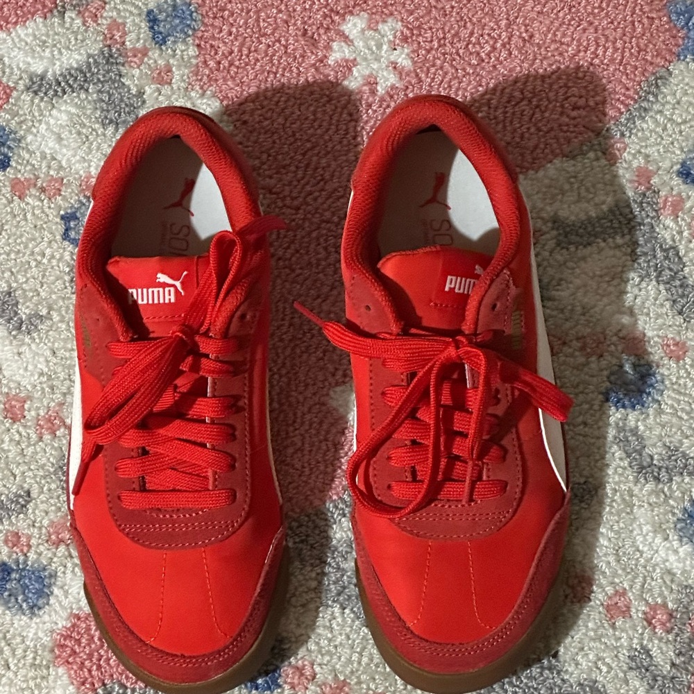 Puma Bold Red Athletic Shoes